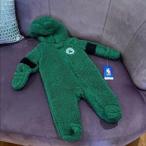 NBA Green Sherpa Kids Footie